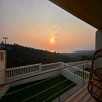 Sunset resort view