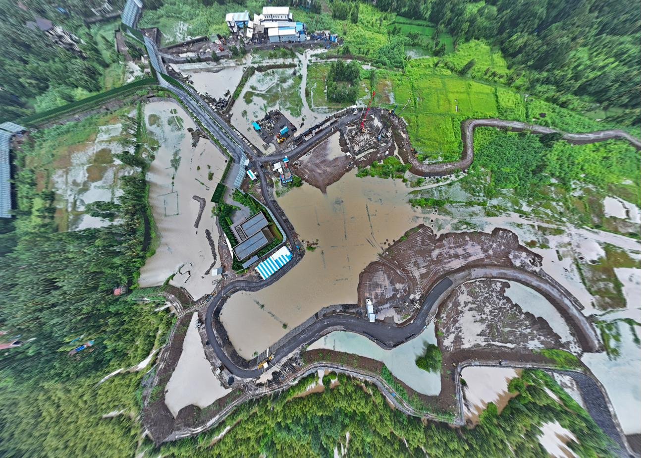 Bird's eye view aerial photograph captured by AerialPhotoIndia drone — survey and mapping Pune